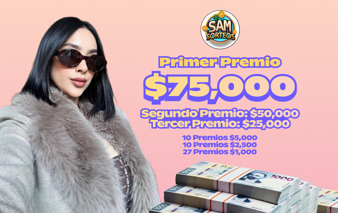 SAM SORTEOS: 50 GANADORES